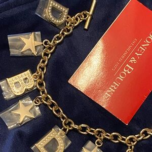 Dooney & Bourke D&B MONOGRAM Y2K Bracelet w SWAROVSKI CRYSTALS NEW WITH TAGS !!!